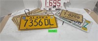 Assorted License plates from 1973 to 2007