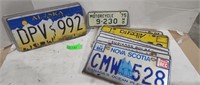 Assorted License plates from 1973 to Early 90's