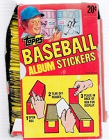 (2) 1982 Vending Boxes Topps Baseball Stickers