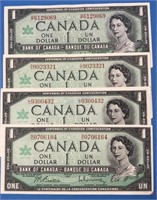 4 Centennial Banknotes Different Prefixes