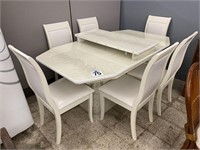 DINING TABLE W/6 CHAIRS & 18" LEAF