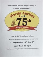9/4/22 Auction Information