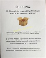Martin Auction Does Not Ship