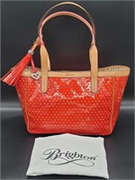 Brighton Pixie Hearts Candy Apple Red Handbag