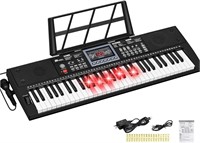 Electric Keyboard Pianos 61 Lighted Keys