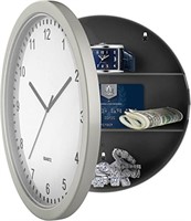 Stalwart Wall Clock with Hidden Safe, 10"