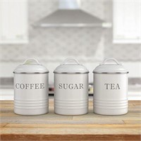 3-Pc Barnyard Designs Airtight Kitchen Canisters