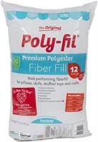 Poly-Fil Premium Fiber Fill 12 Ounce, White