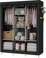 UDEAR Portable Wardrobe Closet Organiser BLACK