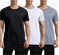 Men's 3 Pack Workout Shirts Quick Dry sz XXXL