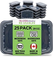 Cubeware 25-Pack Snap-Seal 28 oz