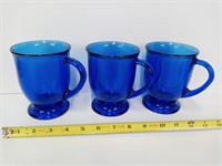Vintage Anchor Hocking Cobalt Blue Mugs