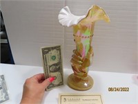 Museum Collec Gold Overlay 10.5" Hand Vase C5155G4