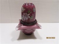 3pc Fairy Light Plum Purple Candle Hldr Vase
