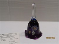 Rare BROCK Signed & #d Royal Purple 6" Bell
