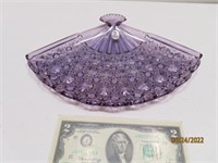 10" Purple Fan Candy Tray