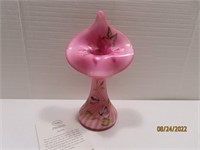 Hummingbird Pink Open Flower 11" Vase NEWCENTXXI