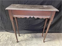Entry Table w/ Crackle Top Finish