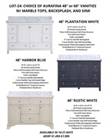 Vanities - Aurafina Deco 48" (Your Choice)