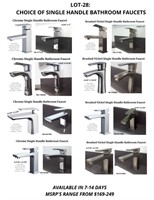 Bathroom Faucets - Single Handle (Your Choice)