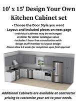 Kitchen Cabinets Custom - 10' x 15' Design your ow