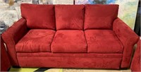 11 - RED SOFA BED (MACY'S)