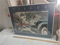 1983 classic car parade framed poster art print