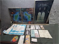 14pc ephemera maps brochures poster advertising