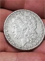 1889 US Morgan silver dollar Philadelphia