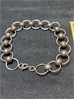 1.19oz sterling Haute Couture bead chain bracelet