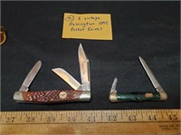 2 vintage pocket knives Remington UMC
