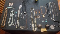 Huge lot jewelry necklaces bracelets earrings