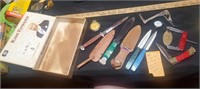 old cigar box full of throwing knives watches more