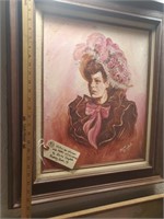 Victorian Woman oil painting portrait Texas artist