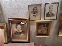 Oil painting by Wagner +3 old family photos