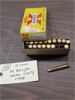 18 rounds vtg Remington 32 western silvertip ammo