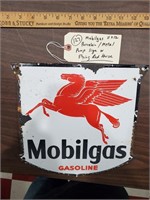 11x12 Mobilgas flying red horse porcelain sign