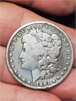 1901 O Morgan US Silver dollar New Orleans