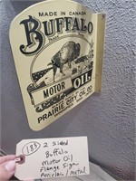 Buffalo Prarie City Motor Oil flange sign