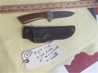 RIGID USA 8" fixed blade skinning knife w sheath