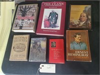 7 hardback books Scotland Clans Hemingway Jews +