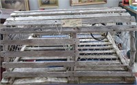 Antique nautical wooden lobster trap