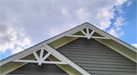 ALL DECORATIVE GABLE PIECES ON OUTSIDE OF HOUSE