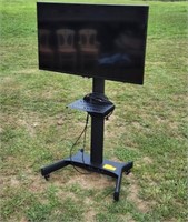 Samsung Flat Screen TV on Onkron Rolling Stand