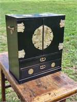Chinese Styled Jewelry Chest w/ Contents