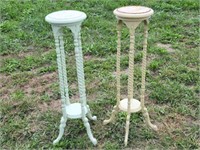 Pair of Vintage Wooden Plant Stands