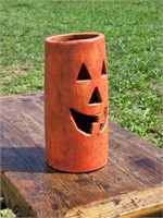 Modern Jack-O-Lantern Pottery Vase