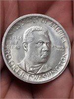 1946 S Booker T Washington US silver half dollar