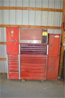 Large Snap-On rolling tool cabinet, as is