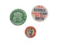 3 Vintage Buttons